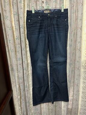 Paige Hollywood Hills Bootcut Jeans 26 Dark Wash Classic‎ Rise